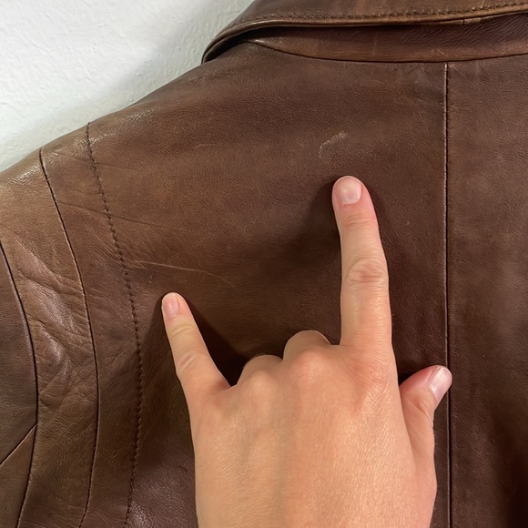 Banana Republic Leather Fitted Jacket - Picture 4 of 13